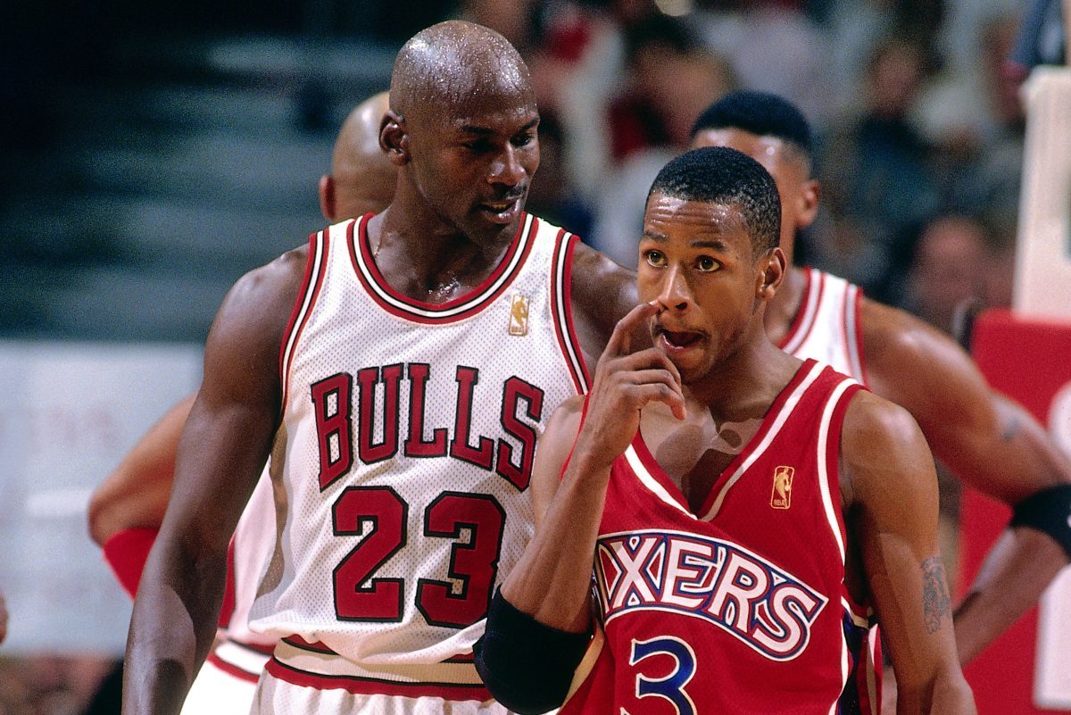 Allen Iverson y Michael Jordan