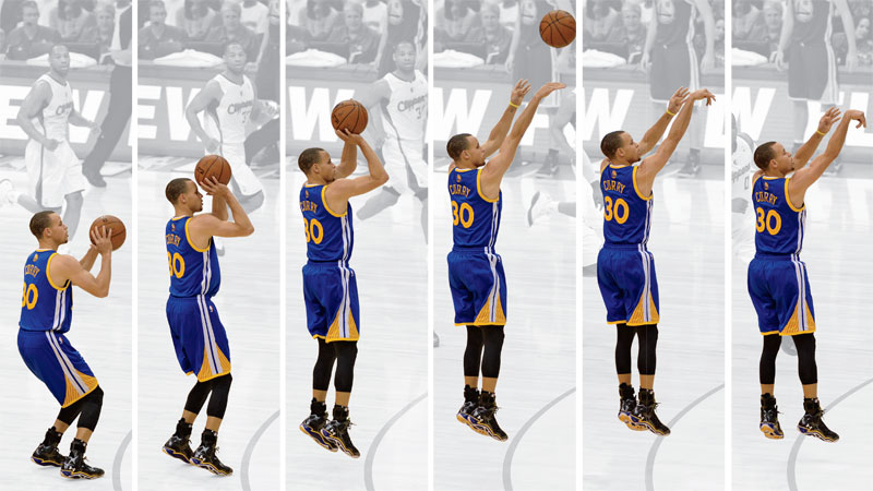 Mec&aacute;nica de tiro de Stephen Curry
